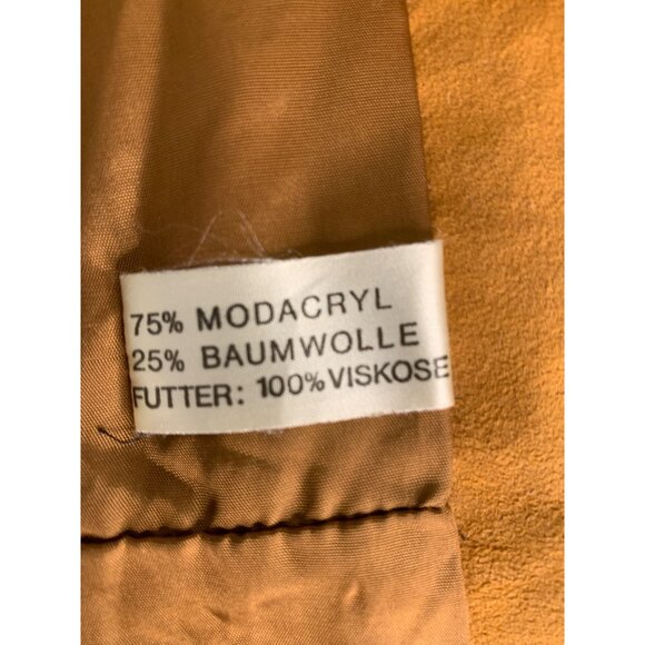 Vintage 80s Womens Faux Fur Mid-Length Coat Size 8 RO10553 - Picture 3 of 11